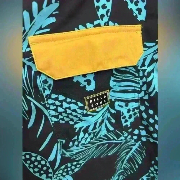 Billabong Lo Tide Tropical Board Shorts Men's Swim Suit Trunks Pockets NWOT 34 - Picture 4 of 6